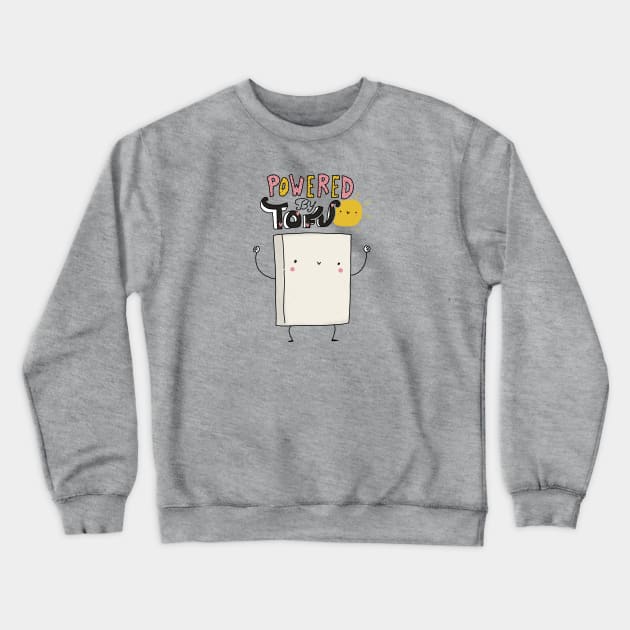 powered by tofu Crewneck Sweatshirt by violinoviola